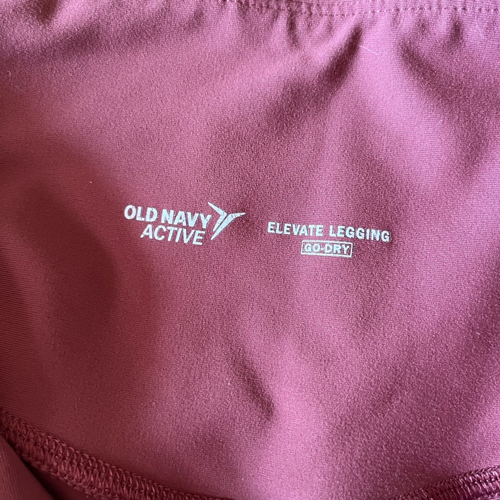 Old Navy Active Maroon Leggings